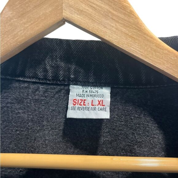 Rue21 Black Denim Jean Jacket Size L/XL - Picture 5 of 8